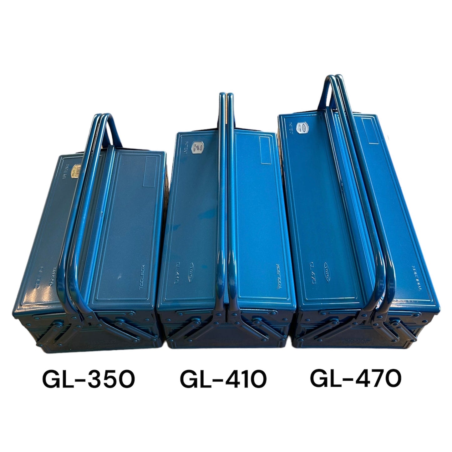 TOYO STEEL 2 Tier Cantilever Toolbox GL-410 B (blue)