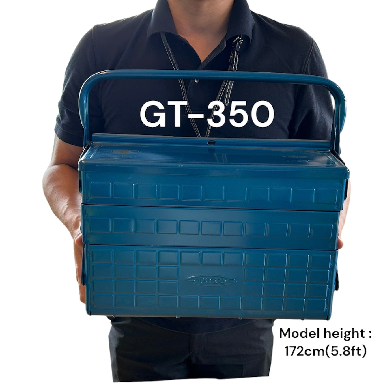 TOYO STEEL 3 Tier Cantilever Tool box GT-350B (blue)