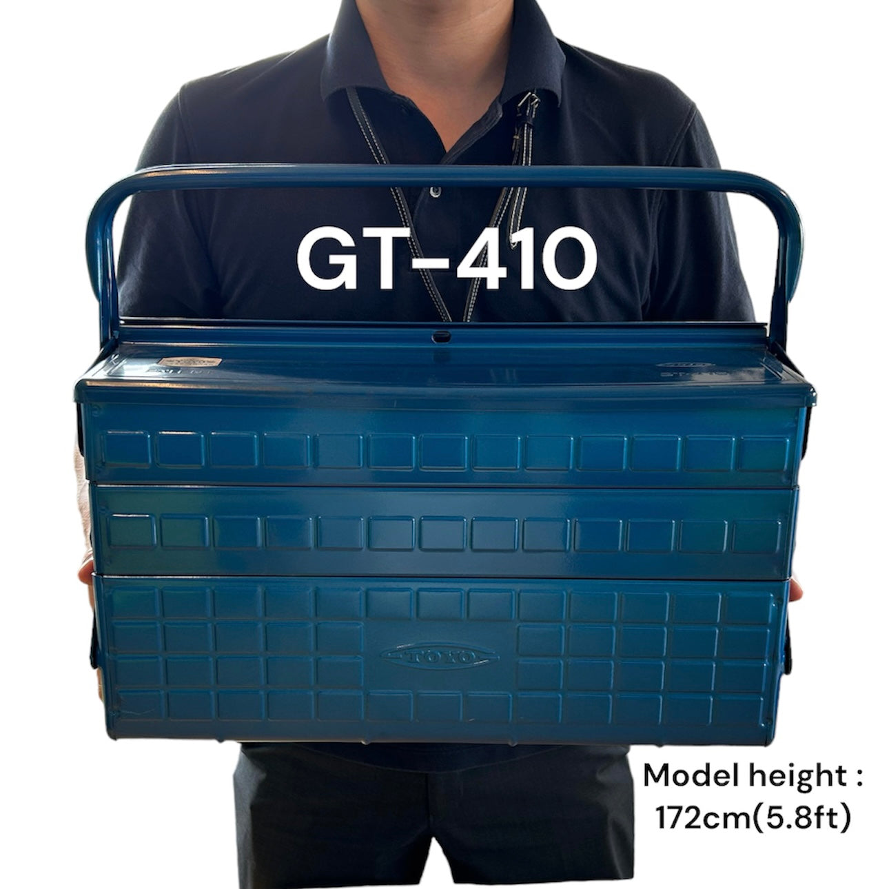 TOYO STEEL 3 Tier Cantilever Toolbox GT-410 B (blue)