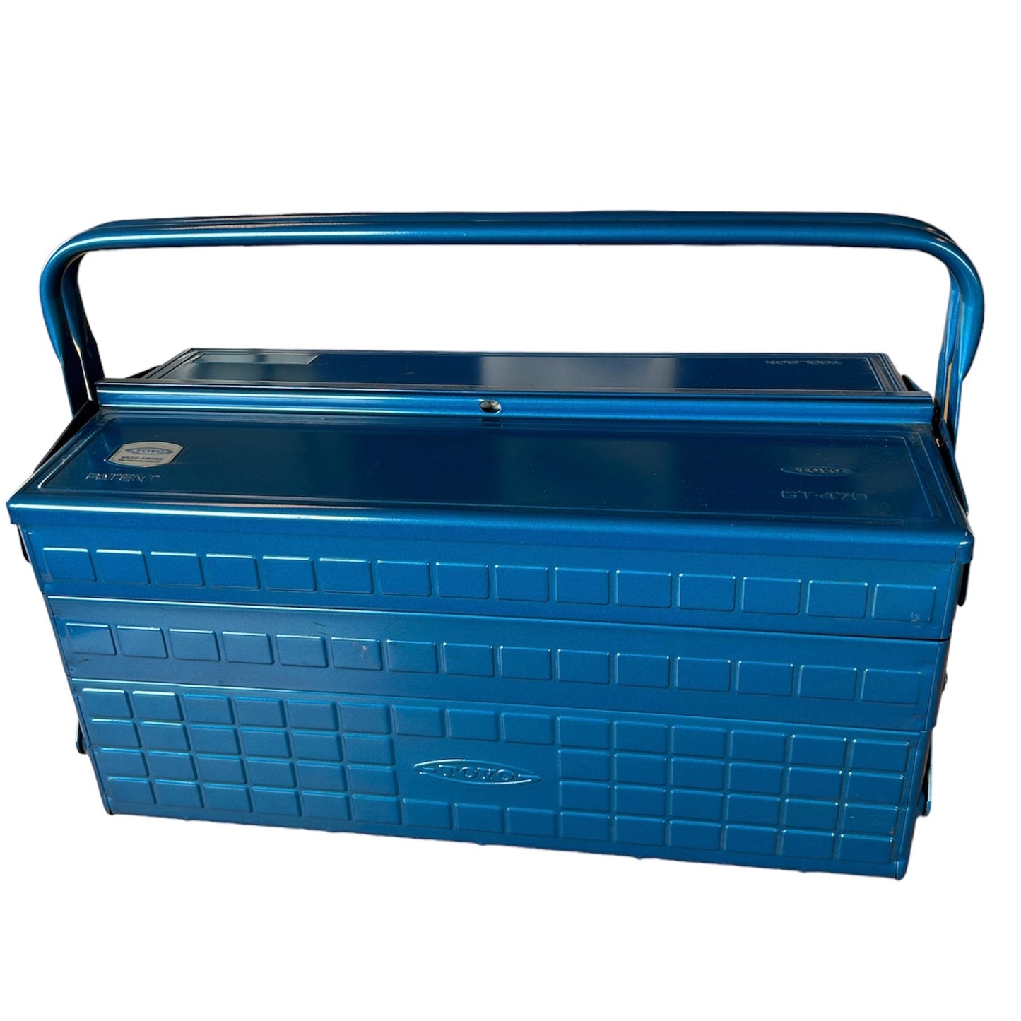 TOYO STEEL 3 Tier Cantilever Toolbox  GT-470 B (blue)