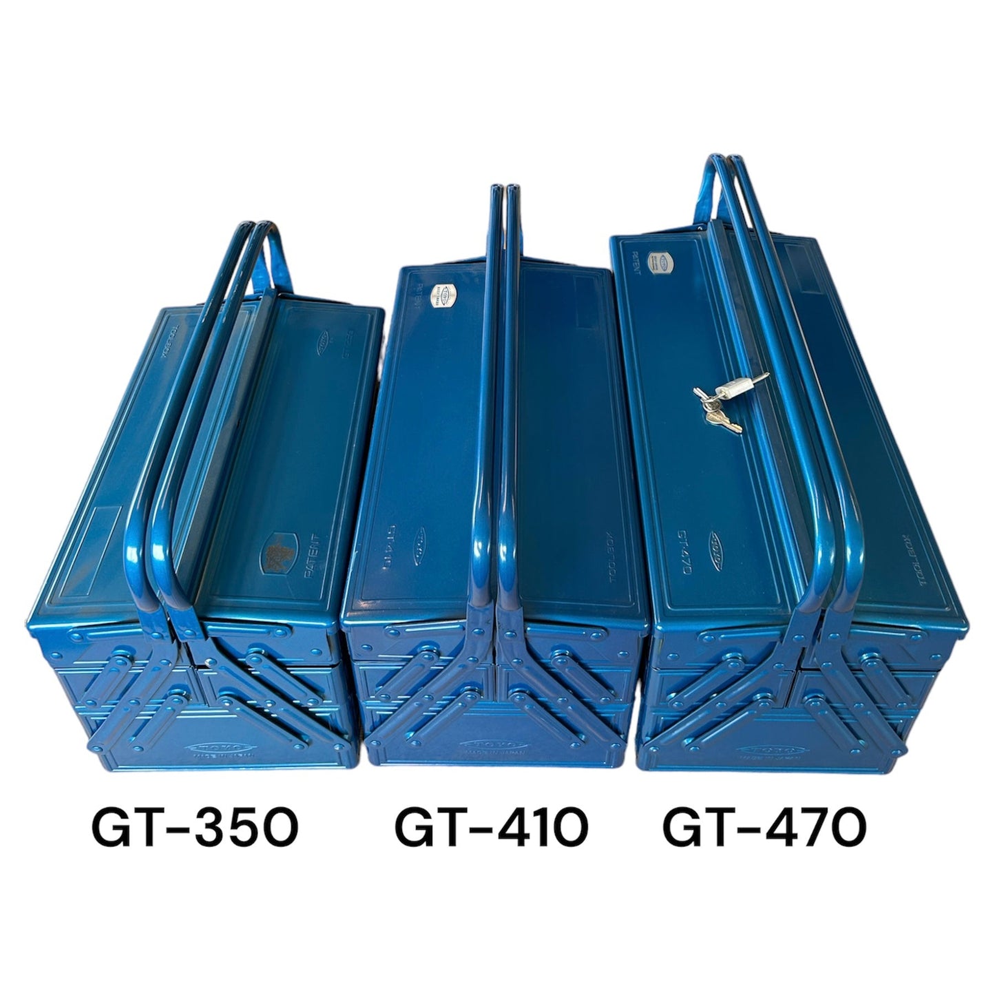 TOYO STEEL 3 Tier Cantilever Tool box GT-350B (blue)