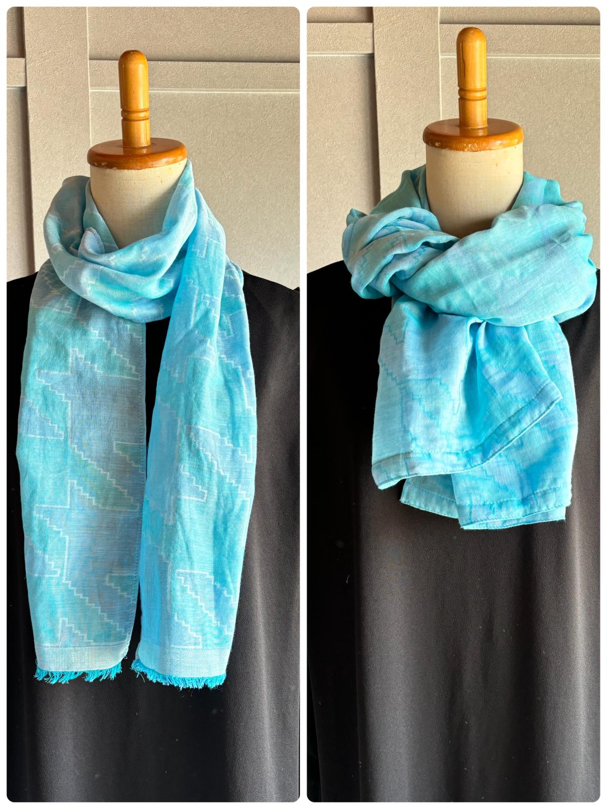 Banshu-ori shawl from Hiraten - authentic banshu cotton from Japan